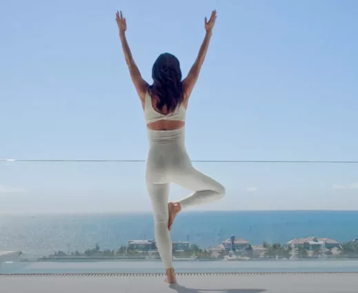 yoga balcony wellness copywriting